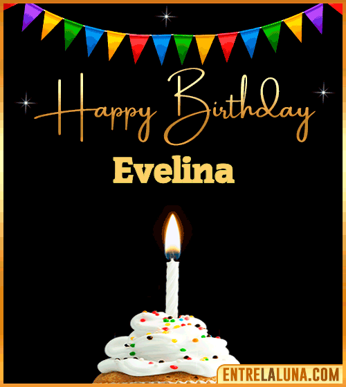 GiF Happy Birthday Evelina